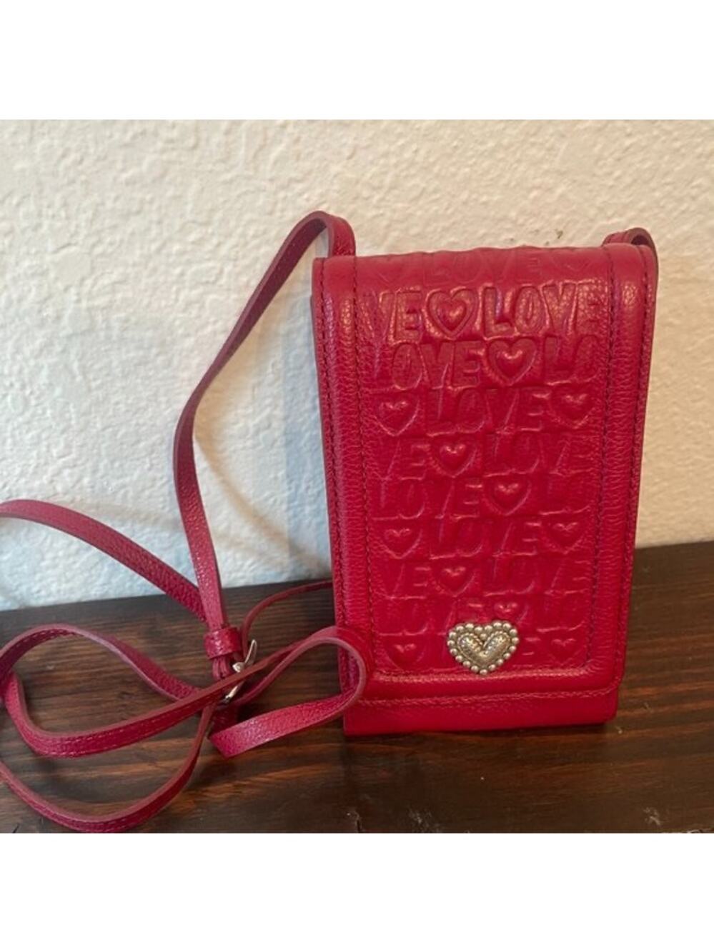 Brighton Phone Organizer Crossbody Deeply in Love Red Fashionista E54537